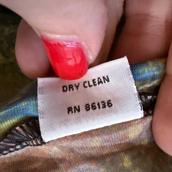 Bryn Walker Zen Taffeta Nebulosa Abstract Wrap Vest Womens Size XS Artsy Boho - Picture 10 of 12